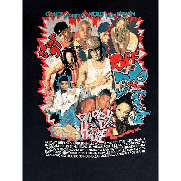 Vintage 90s Puff Daddy and The Family Tour Rap T-Shirt - Picture 4 of 6